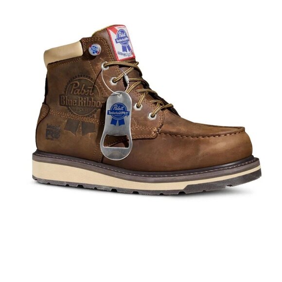 Timberland PRO Men's 6" PBR Pabst Gridworks Soft Toe Waterproof Boot - Picture 2 of 11